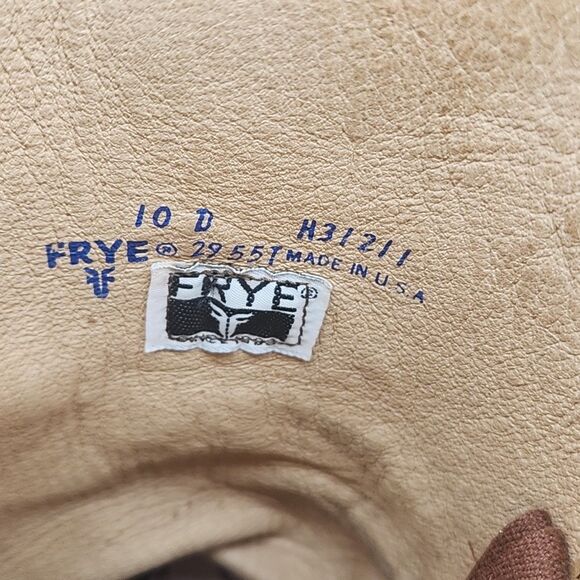 70s Frye Campus Boots Mens 10 D Womens 11.5 14L Brown Leather 2955T Vintage USA main image 16